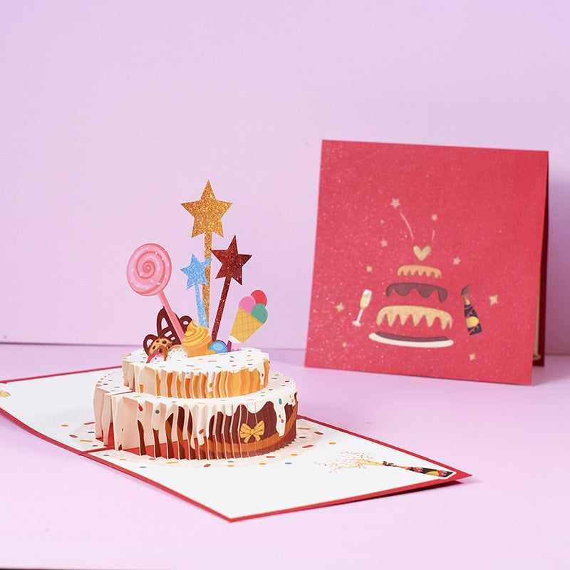 ✨ Sweet Celebration Pop-Up Birthday Card