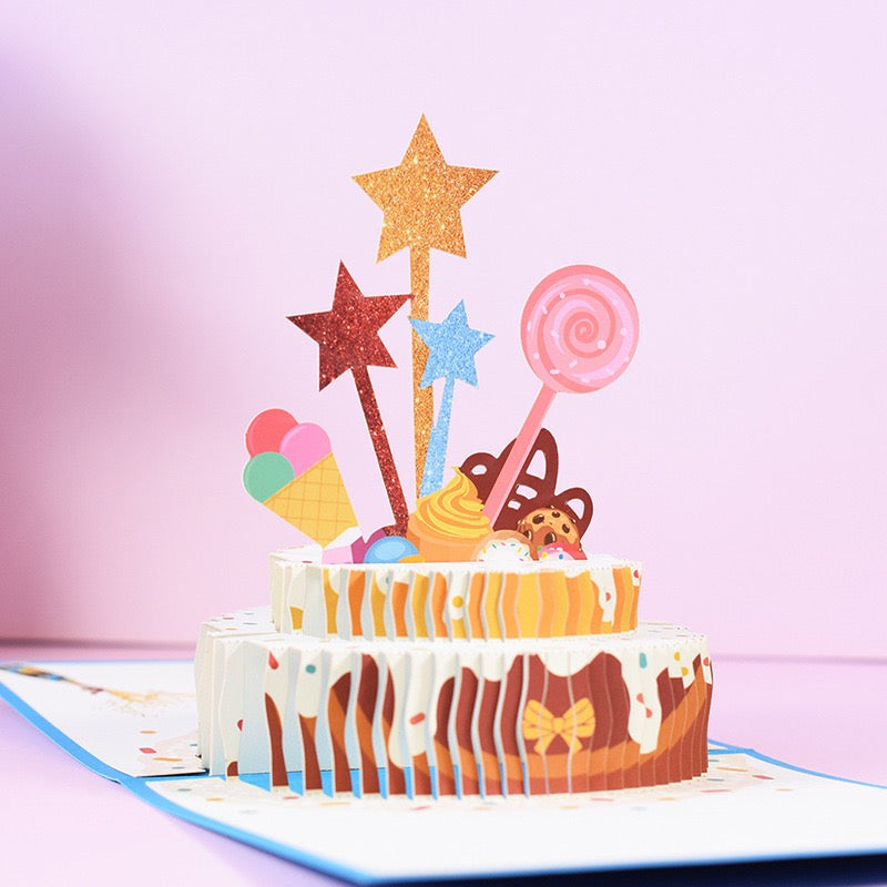 ✨ Sweet Celebration Pop-Up Birthday Card