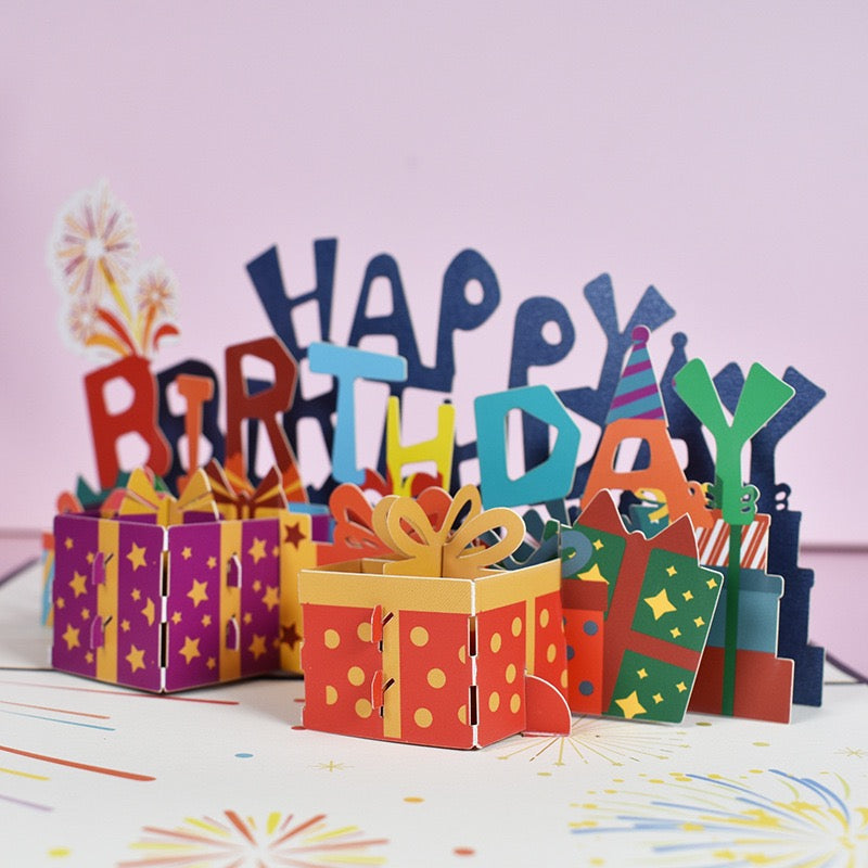 3D Pop-Up Birthday Greeting Card