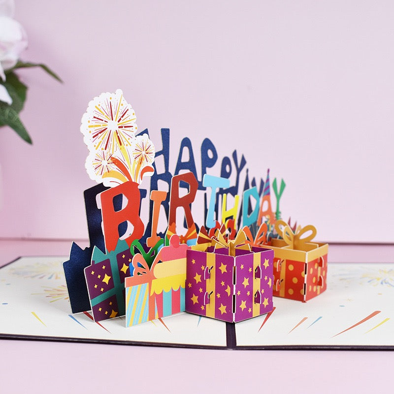 3D Pop-Up Birthday Greeting Card